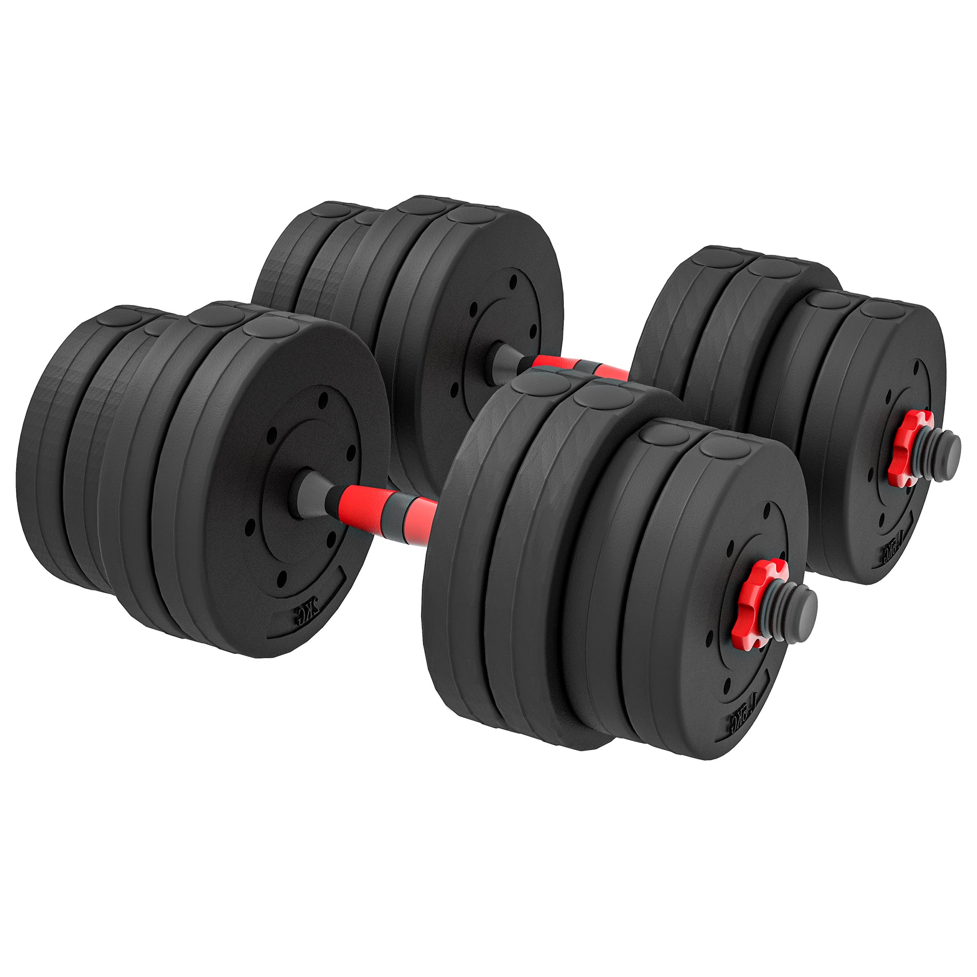 2 in 1 Dumbbell Set 30 kg Adjustable Dumbbell & Barbell Professional Dumbbell Strength Training and Weightlifting for Home Fitness