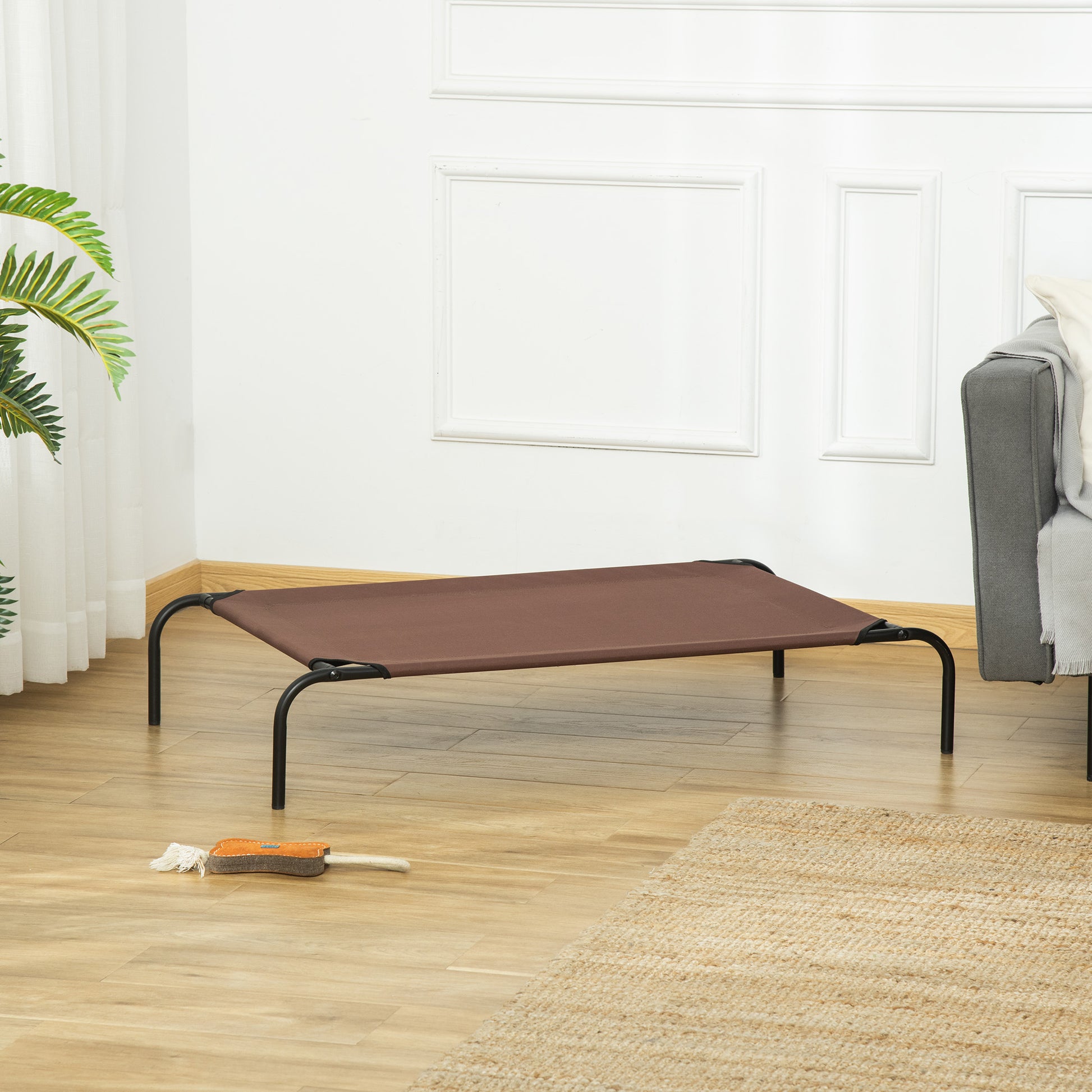 Dog Bed Outdoor Dog Lounger Cat Bed Pet Bed Sleeping Place with Replacement Cover 110 x 68 x 20 cm