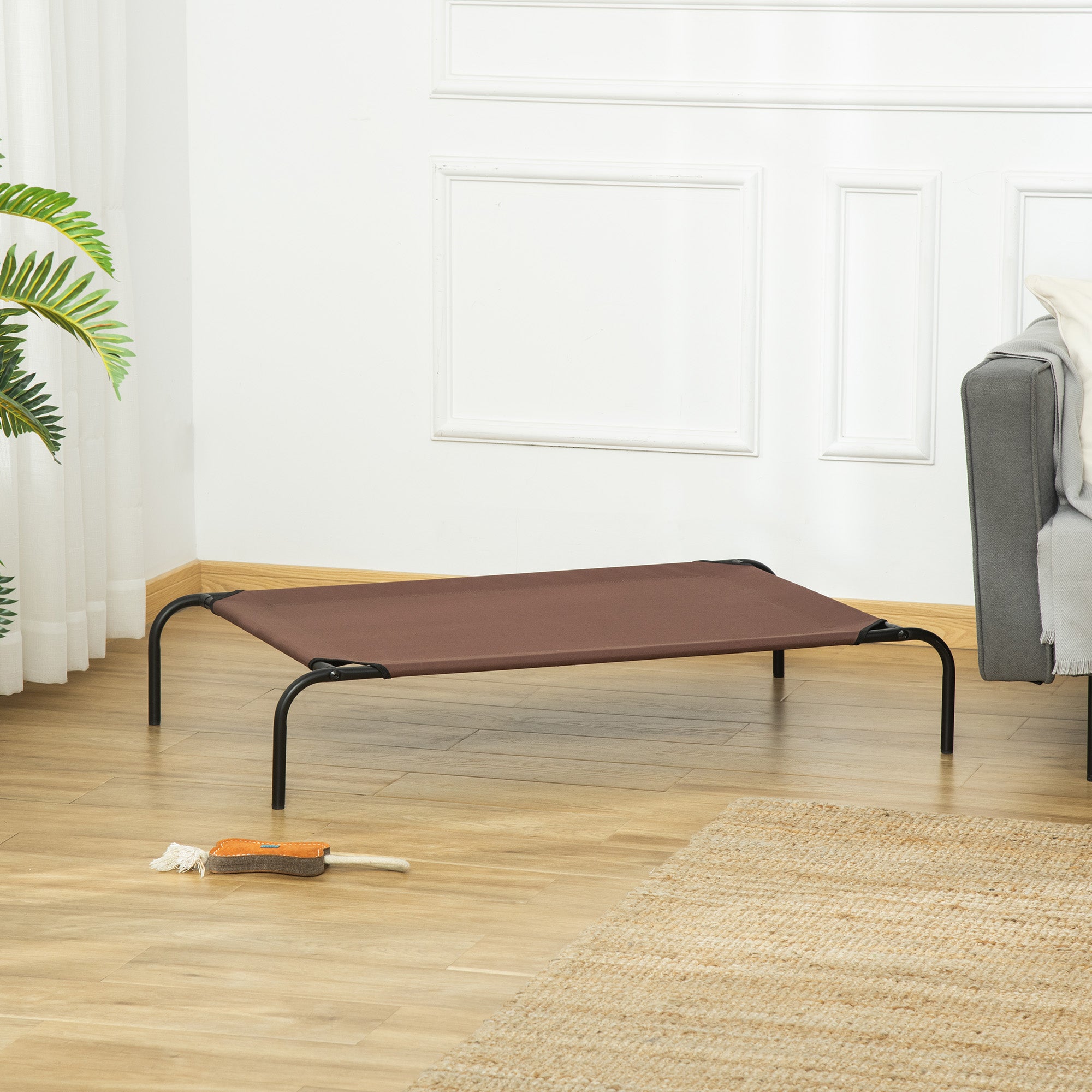 Dog Bed Outdoor Dog Lounger Cat Bed Pet Bed Sleeping Place with Replacement Cover 110 x 68 x 20 cm
