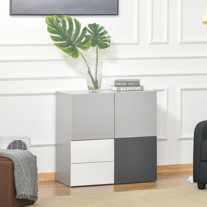 Multipurpose Cabinet with Drawers and Doors in Wood, Furniture for Living Room, Bedroom, Office