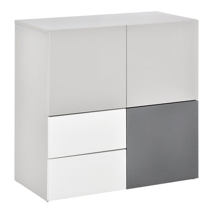 Multipurpose Cabinet with Drawers and Doors in Wood, Furniture for Living Room, Bedroom, Office