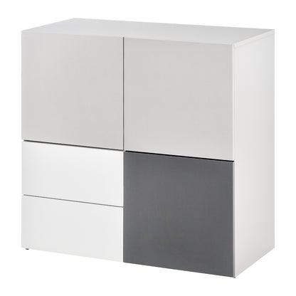 Multipurpose Cabinet with Drawers and Doors in Wood, Furniture for Living Room, Bedroom, Office