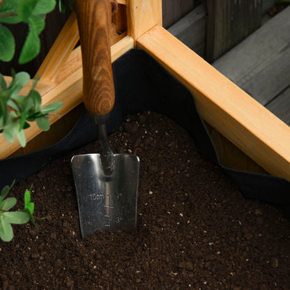Planter with Trellis for Outdoor or Garden, Climbing Plant Pot in Wood 60x40x160cm
