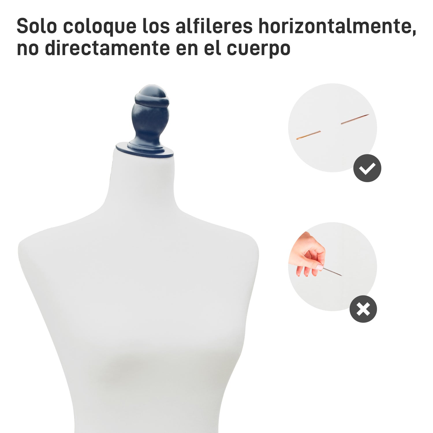 Sewing Mannequin Female Mannequin Adjustable to 130-168 cm with Wooden Tripod 50 Colored Pins for Fashion Photography Exhibition White