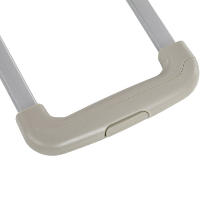 Folding Shopping Cart Supermarket Cart with 2 Wheels Adjustable Handle Length 32 Liters Capacity for Office School Home 41.5x32.5x85 cm White