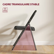 Set of 6 Folding Chairs Portable Dining Room Chairs Indoor Foldable Chair with Linen Cushion and Steel Frame 45 x 46 x 78 cm Black