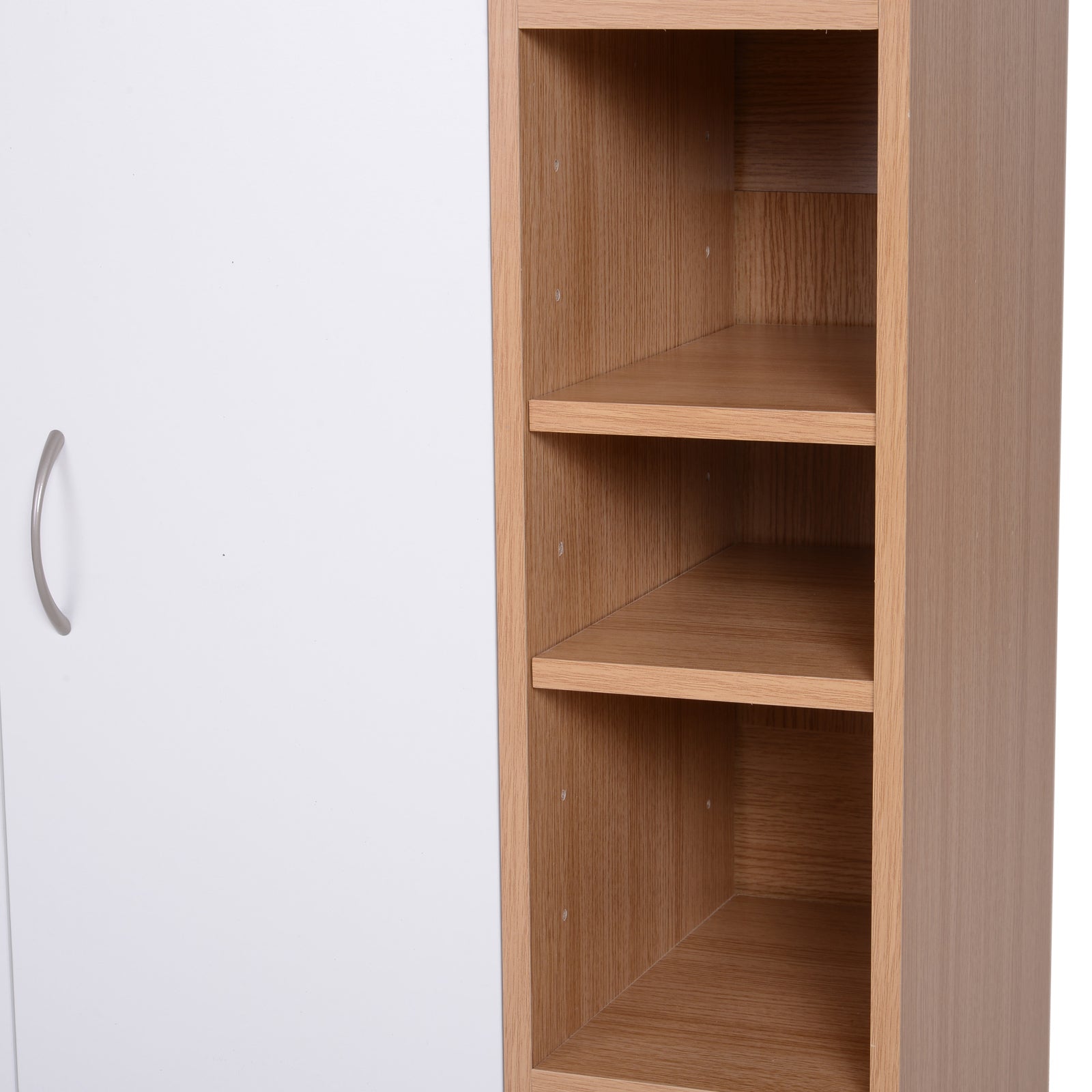 Cabinet Console Low Cabinet Multipurpose Storage Organizer for Kitchen Dining Room Living Room Bathroom with Doors and Adjustable Shelves 80x32x91 cm