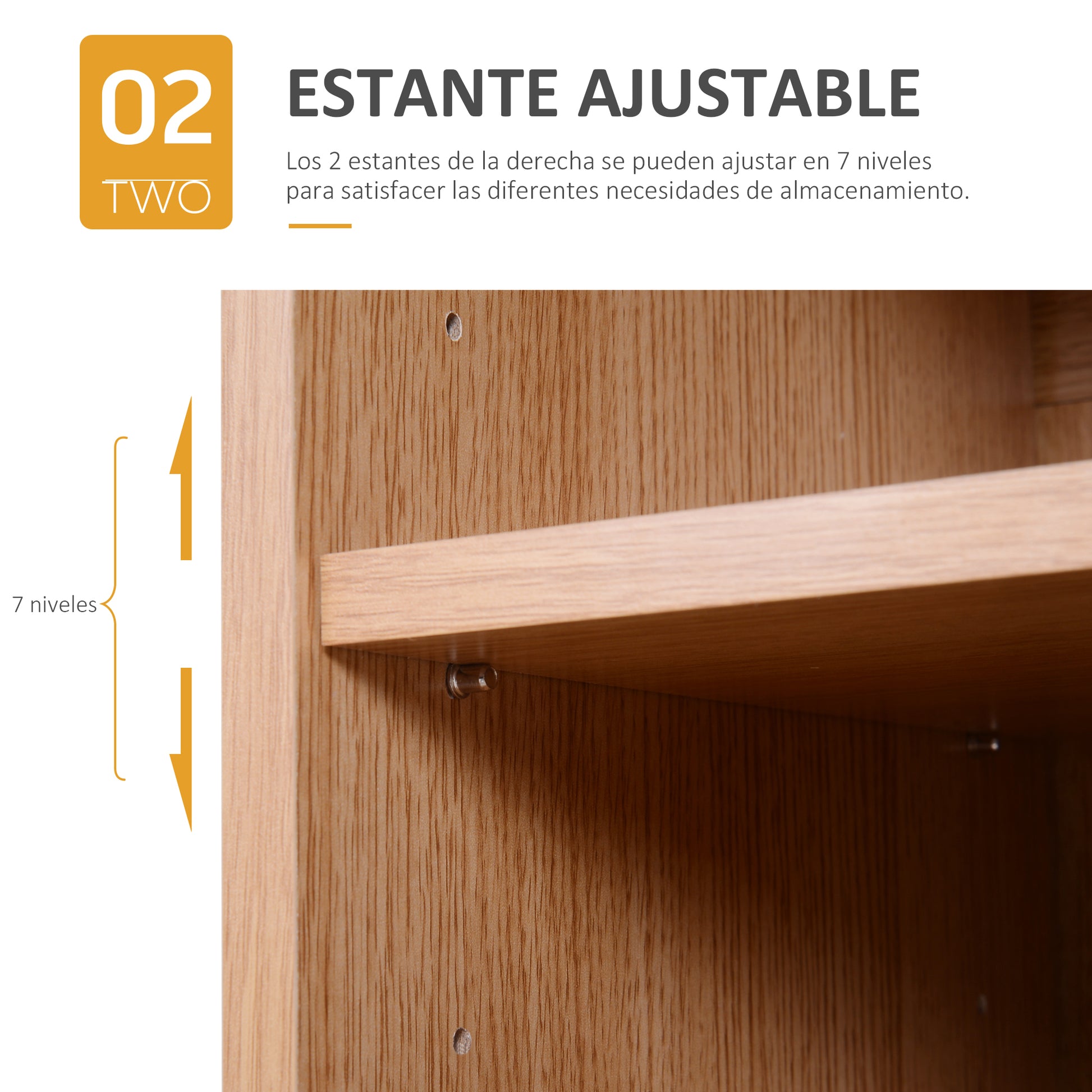 Cabinet Console Low Cabinet Multipurpose Storage Organizer for Kitchen Dining Room Living Room Bathroom with Doors and Adjustable Shelves 80x32x91 cm