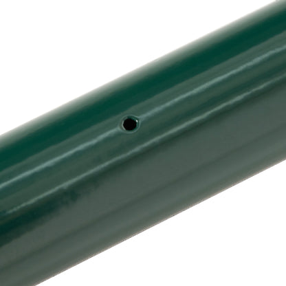 Welded Wire Mesh Roll - Mesh 7.3L x 6.3W cm - Height 2 m - Length 10 m - Posts, Brace Included - Steel with PVC Coating Green