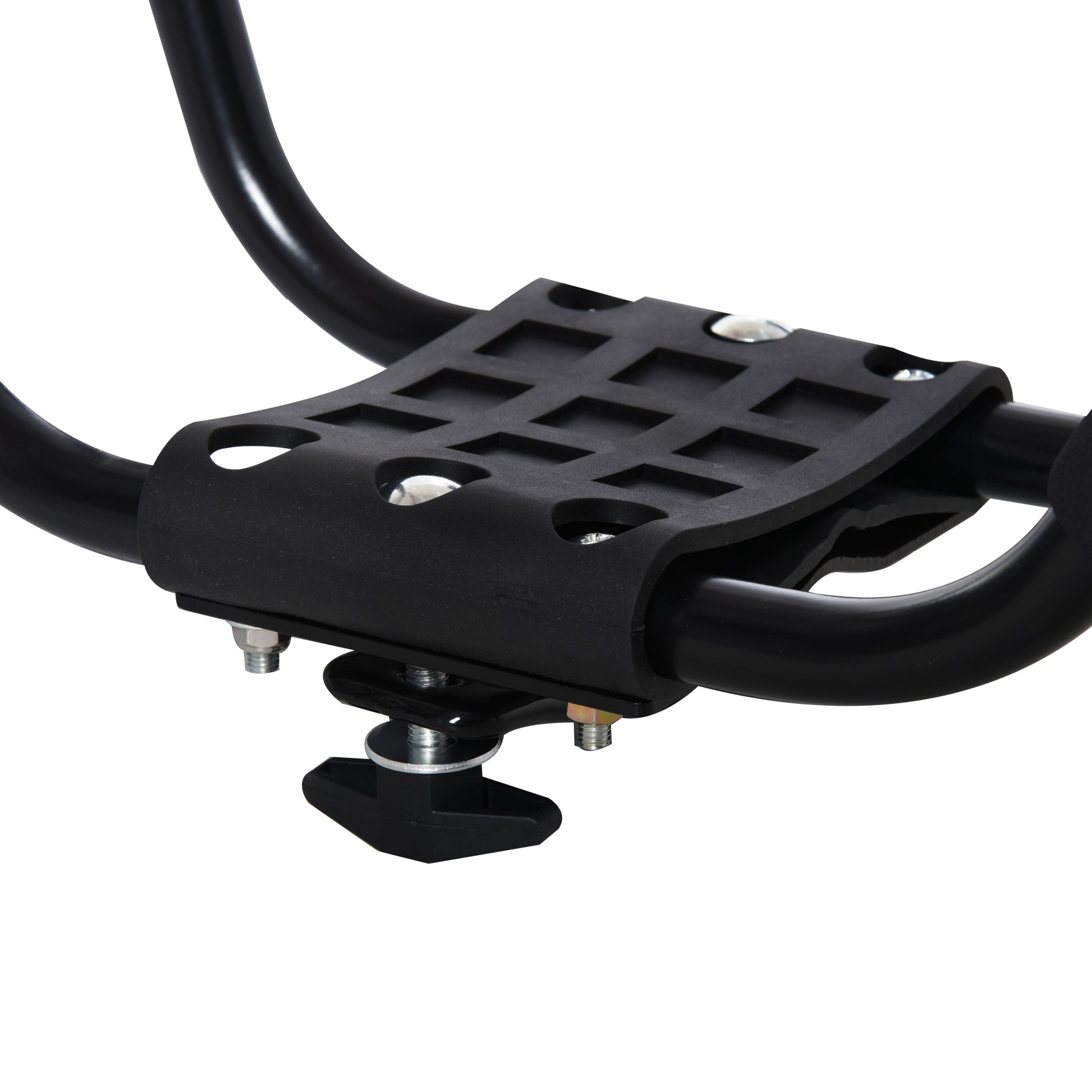 Set of 2 Kayak Carrier Brackets with Universal Roof Rack Mount for Canoes and Paddleboards, Black, 46x16.5x47cm