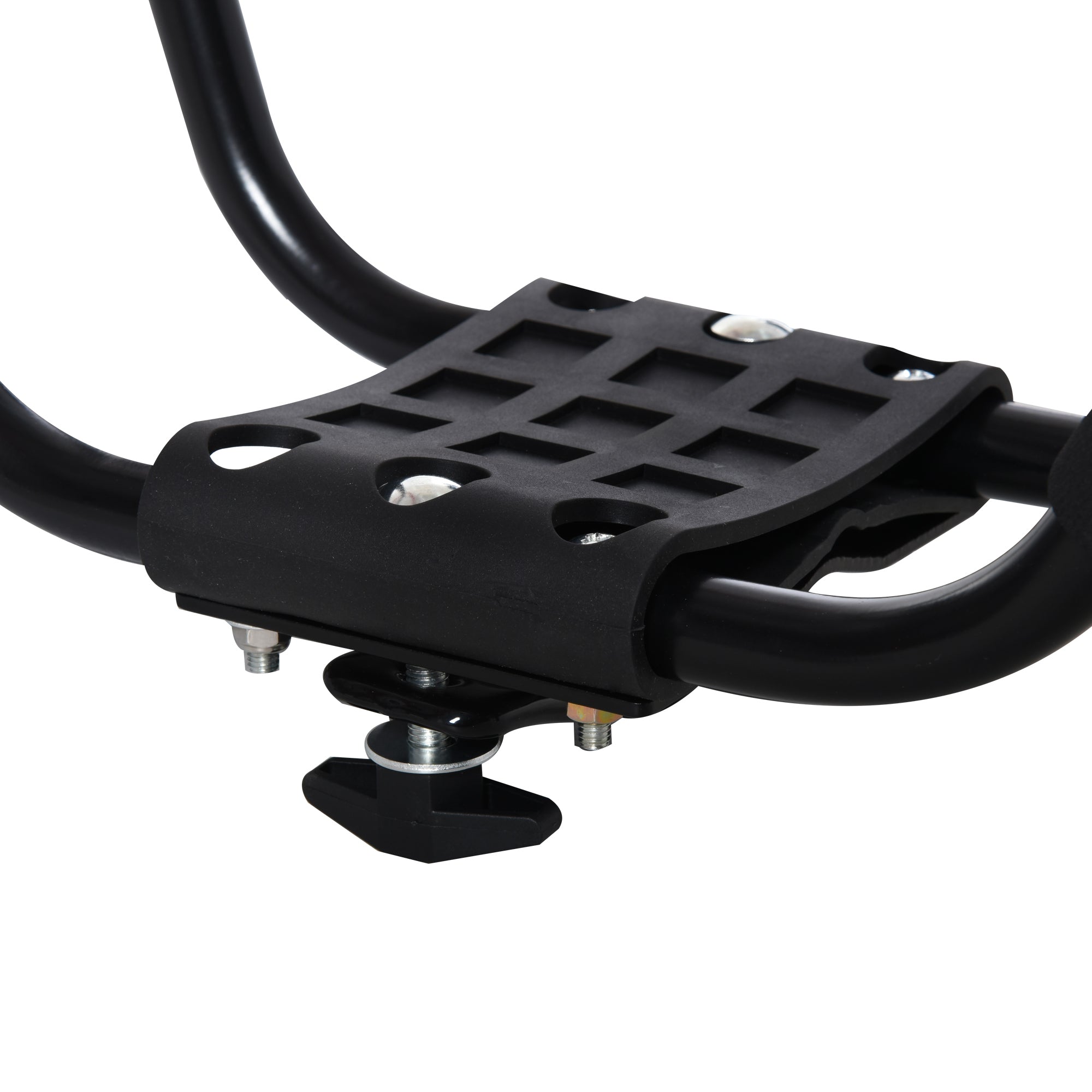 Set of 2 Kayak Carrier Brackets with Universal Roof Rack Mount for Canoes and Paddleboards, Black, 46x16.5x47cm