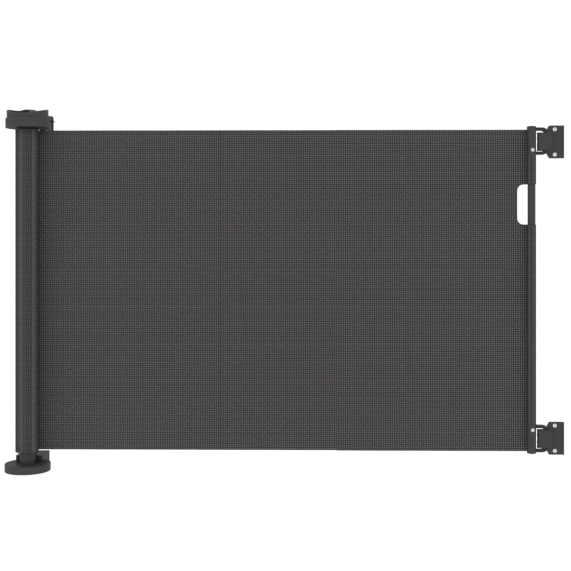 Retractable Dog Safety Barrier 0-136 cm Small Dog Gate Expandable with Locking Switch Safety Net for Indoor and Outdoor Hallways Stairs