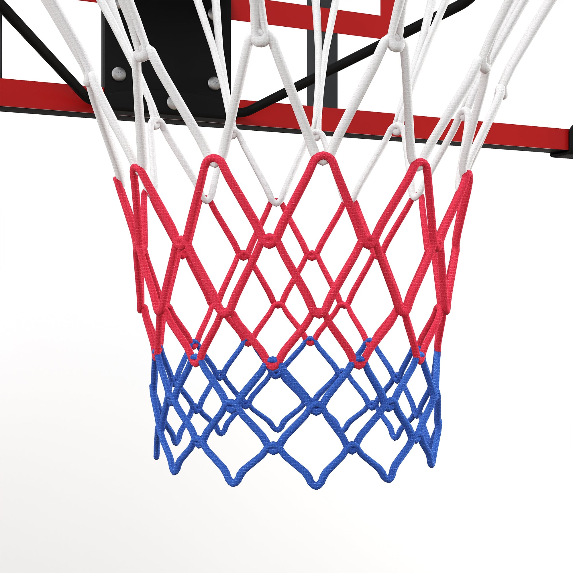 SPORTNOW Basketball Hoop with Backboard, Outdoor Basketball Board with Ø45 cm Steel Rim and Net, Wall Mount, Basketball Board for Kids Teenagers Adults, Red