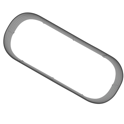 Metal Raised Bed, Planter Box, Vegetable Bed, DIY Planter with Open Bottom, Herb Bed for Garden, Balcony, Silver 150 x 62 x 30 cm