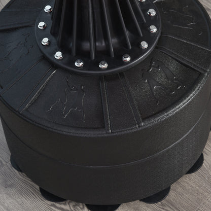 Standing Punching Bag Boxing Training Equipment with Reflex Ball, 360° Rotating Bar, Suction Cup Base, Fillable with Sand/Water, Standing Boxing Assistant with Gloves, Air Pump Training Punching Bag 88 x 48 x 155-205 cm