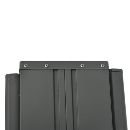 Double Side Store Privacy Screen Retractable Windbreak dim. 6L x 1.80H m High Density UV-resistant 180 g/m² Polyester Cream