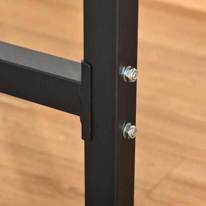 Dip Bars Weightlifting Station for Training Chest Abdominals and Back with Maximum Weight of 120 kg 104x70.5x122 cm Black