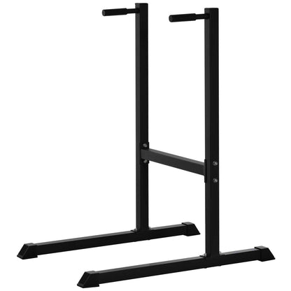 Dip Bars Weightlifting Station for Training Chest Abdominals and Back with Maximum Weight of 120 kg 104x70.5x122 cm Black