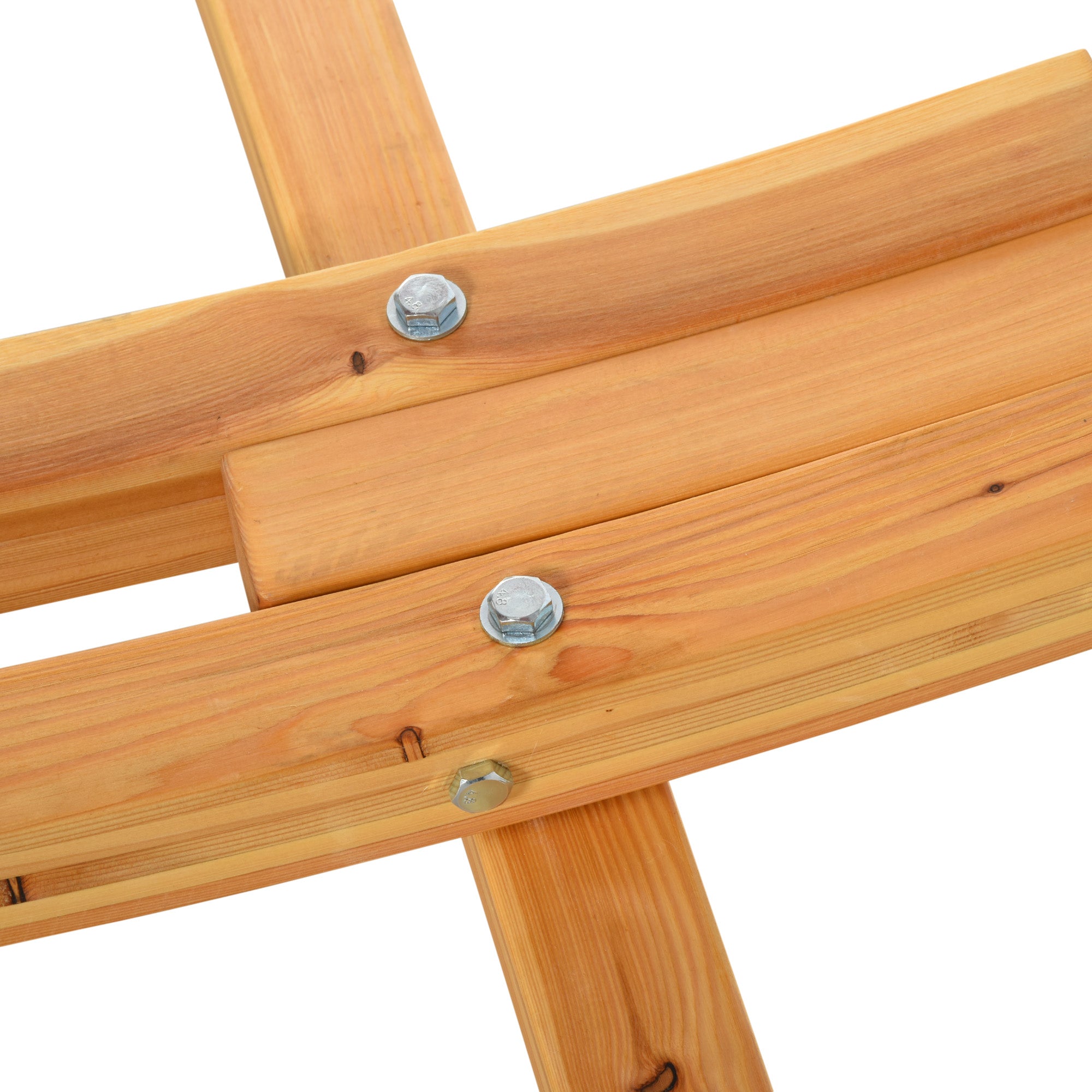 Wooden Hammock Stand 325x120x118 cm Hammock Frame Max Load 120 kg for Garden Terrace Indoors and Outdoors Natural