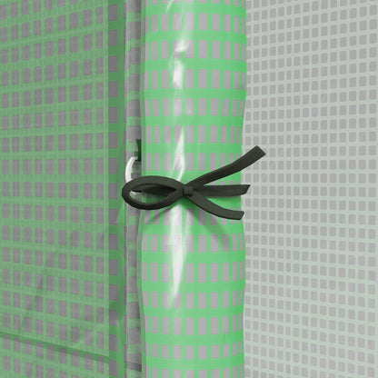 Film Greenhouse, Greenhouse, Greenhouse with Two Doors, Windproof Tomato House with Side Window, UV Protection for Garden, PE, Green, 200 x 80 x 200 cm