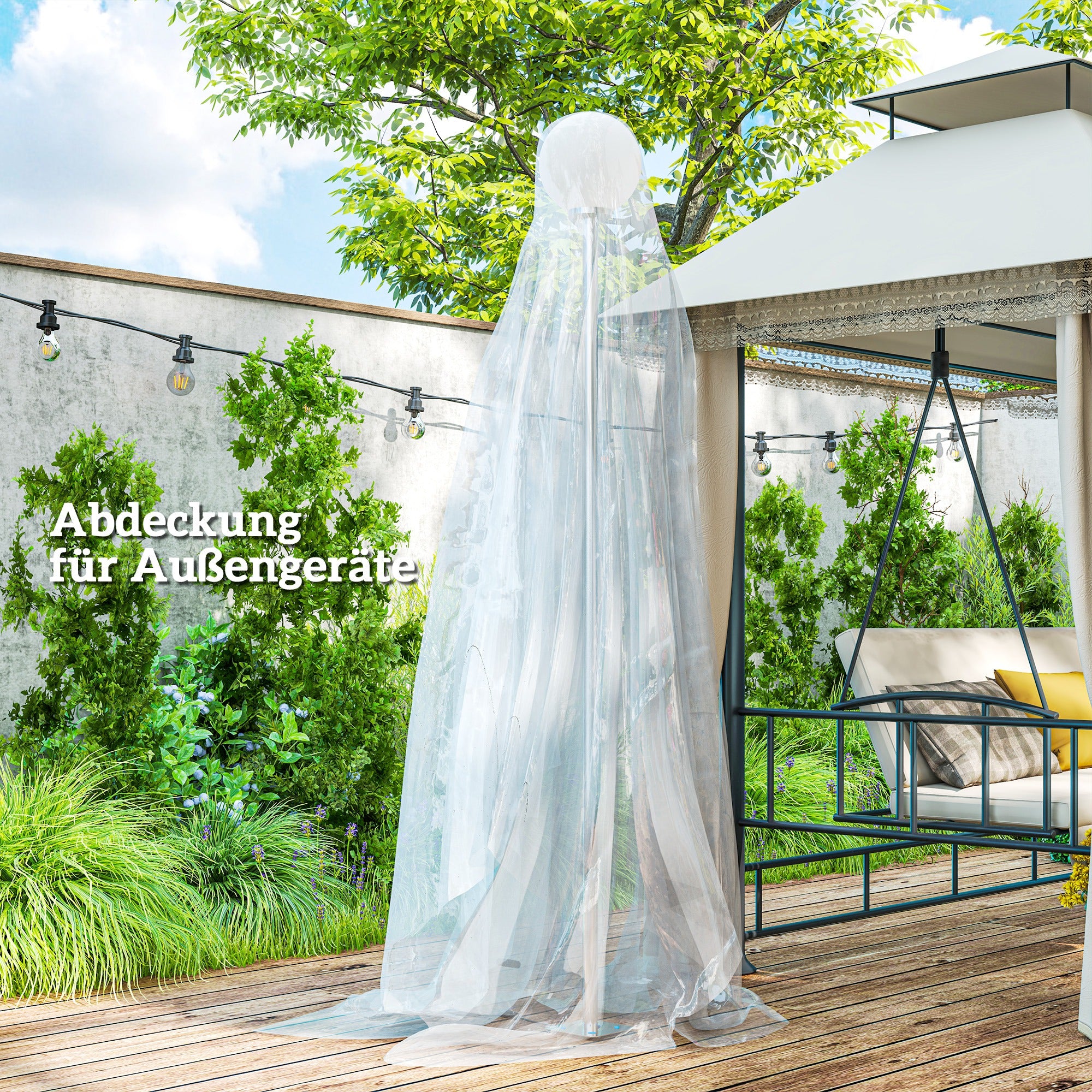 Greenhouse Film 8x10 m Waterproof Garden Cover with UV Protection, Extra Thick Tear-Resistant Plastic Film, Cover for Greenhouse Film Tunnel, Tunnel Film for Outdoor Area Transparent