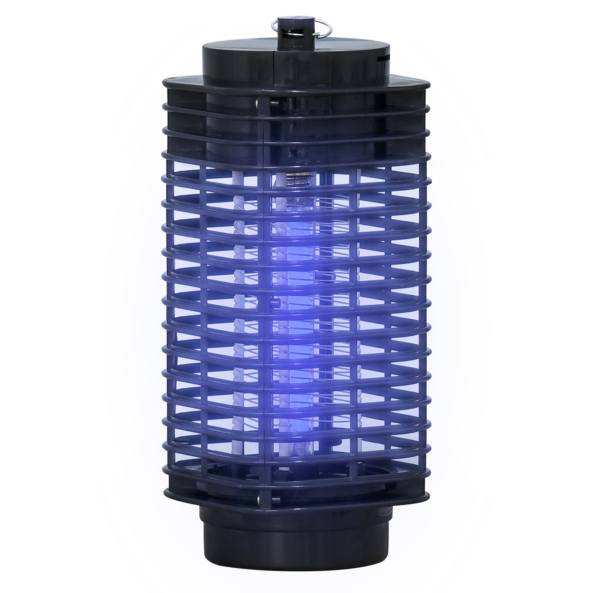 Anti-Mosquito Lamp, Electric Indoor Outdoor Mosquito Killer, 3W LED, Electric Fly Killer with Hanging Hook, Mosquito Trap, Mosquito Killer Lamp, Black