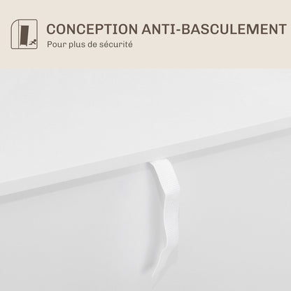 Kitchen Buffet, Storage Cabinet, with 2 Doors, Adjustable Shelf, Raised Metal Legs, for Kitchen, Living Room, 60 x 40 x 80 cm, White