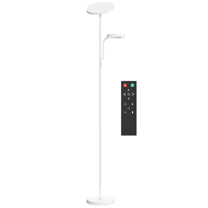 Dimmable LED Floor Lamp 42W Rotating Floor Lamp with Remote and Touch Control Adjustable Color Temperature and Brightness for Living Rooms Bedrooms Offices White