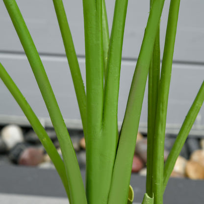 160 cm Artificial Banana Plant with Pot and 10 Realistic Leaves Synthetic Tropical Plant for Indoor and Outdoor Decoration Office Home Green