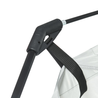 Garden Tent 3x3 m Gazebo for 6-8 People with 4 Mosquito Nets and 2 Doors UV50+ Protection and Transport Bag Camping Tent for Patio Outdoor White