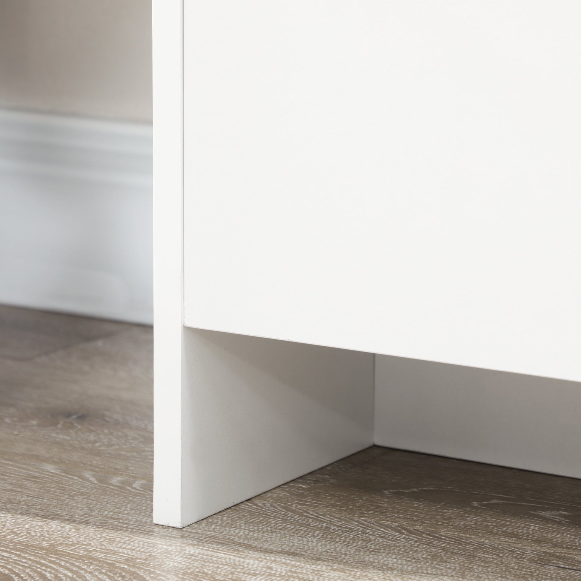 Modern Kitchen Sideboard Sideboard with 3 Doors Adjustable Shelves and Soft Close TV Stand 120x35x85 cm White