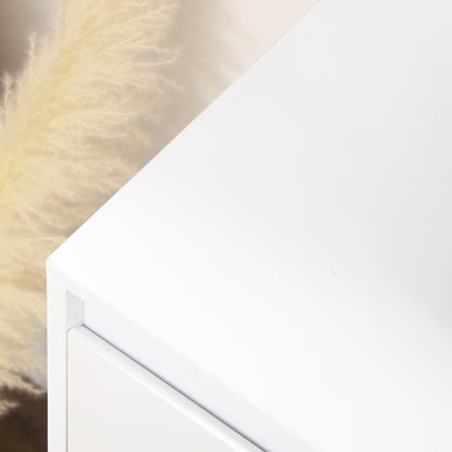 Modern Kitchen Sideboard Sideboard with 3 Doors Adjustable Shelves and Soft Close TV Stand 120x35x85 cm White