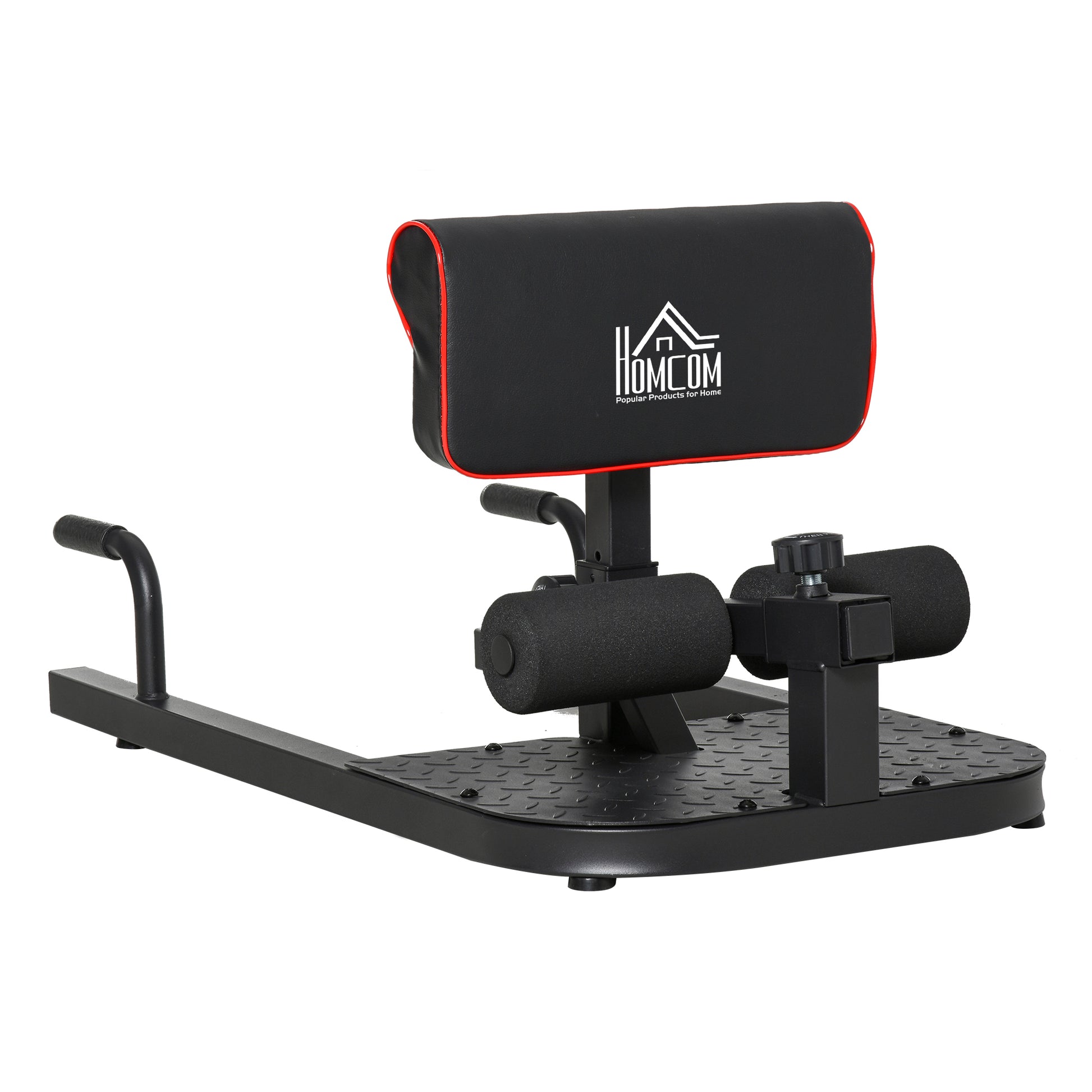 Sissy Squat Leg Trainer Abdominal Glute Trainer 3 in 1 Trainer Adjustable up to 264 lbs Steel Black 19.7 x 38.2 x (17.5-22.2) inches