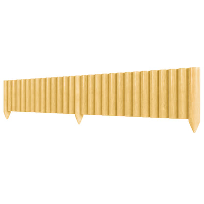 Spruce Wooden Garden Border Fence, 176 x 38 cm (69.3 x 15.0 in) — Decorative, Durable & Easy to Install for Vegetable Patch, Patio, Lawn