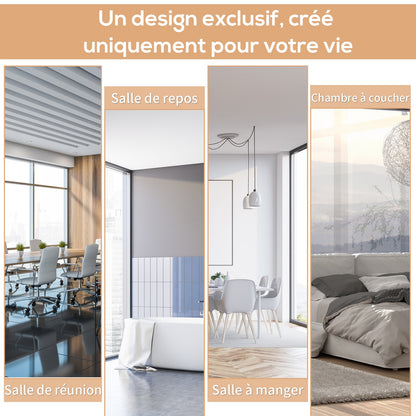 Outdoor Roller Blind 2.5 x 1.6m Retractable Vertical Sun Shade with Crank, Aluminum and Polyester 280g/m² UV50+ Protection, for Balcony, Patio, Terrace, and Garden, Cream