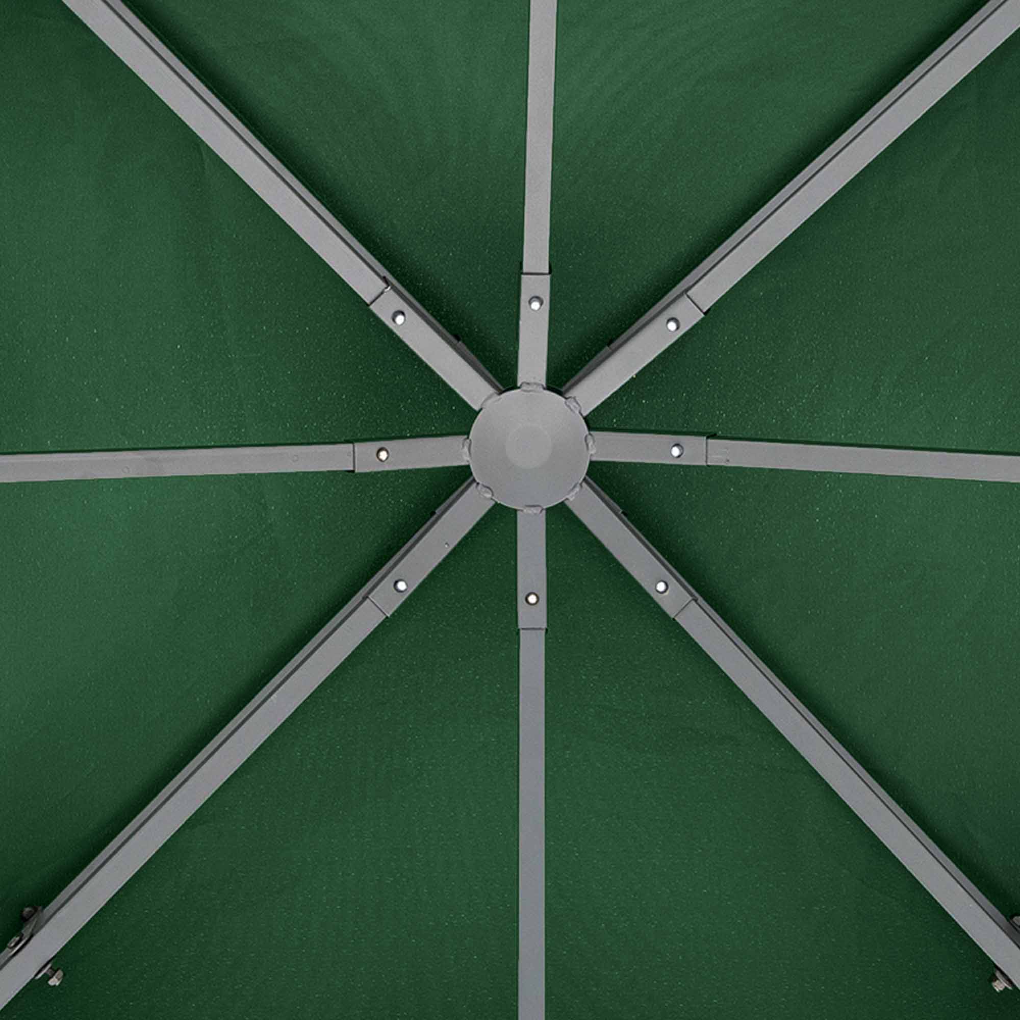 Replacement Roof for 3x3m Pavilion Water-Repellent Pavilion Roof for Metal Pavilion Pavilion Replacement Roof Garden Pavilion Party Tent Garden Tent Polyester Dark Green