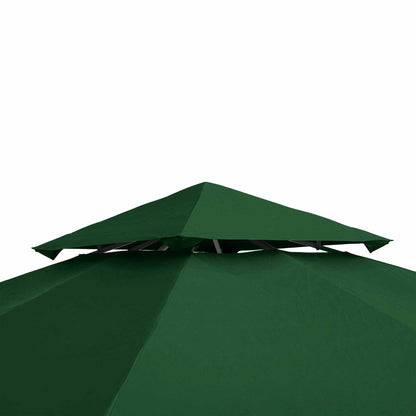 Replacement Roof for 3x3m Pavilion Water-Repellent Pavilion Roof for Metal Pavilion Pavilion Replacement Roof Garden Pavilion Party Tent Garden Tent Polyester Dark Green
