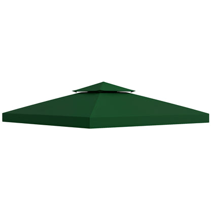Replacement Roof for 3x3m Pavilion Water-Repellent Pavilion Roof for Metal Pavilion Pavilion Replacement Roof Garden Pavilion Party Tent Garden Tent Polyester Dark Green