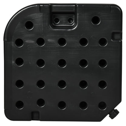 4-piece Umbrella Weight Weatherproof Umbrella Stand Weight for Offset Umbrella with Handle, Umbrella Weight Fillable with 80 kg of Sand or 60 kg of Water, HDPE, Black