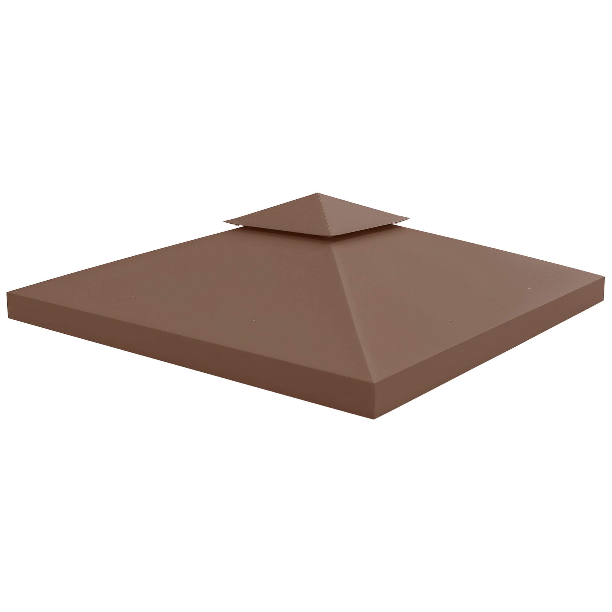 Replacement Roof for Pavilion 3x3m Water-Resistant Pavilion Roof for Metal Pavilion Pavilion Replacement Roof Garden Pavilion Party Tent Garden Tent Polyester Coffee