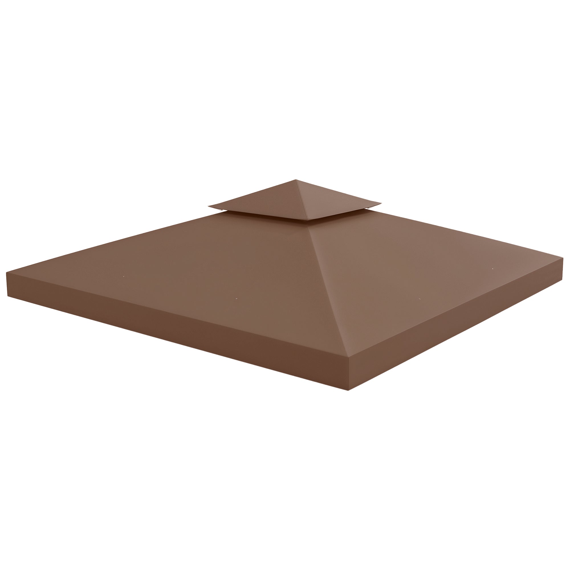 Replacement Roof for Pavilion 3x3m Water-Resistant Pavilion Roof for Metal Pavilion Pavilion Replacement Roof Garden Pavilion Party Tent Garden Tent Polyester Coffee