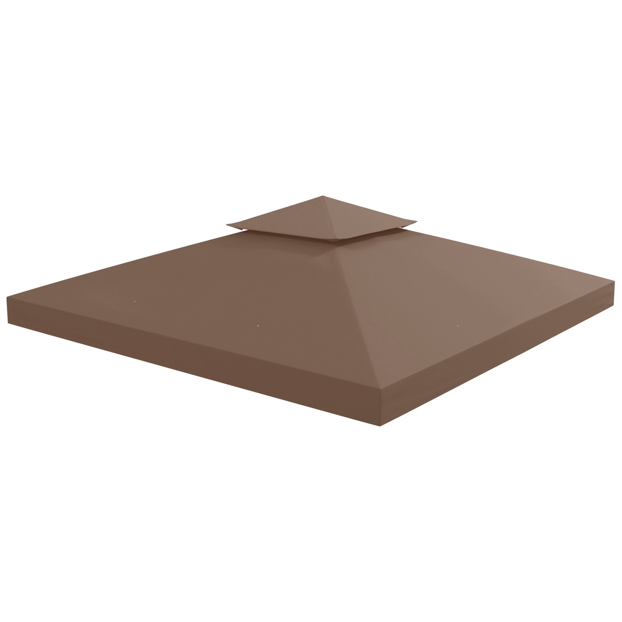 Replacement Roof for Pavilion 3x3m Water-Resistant Pavilion Roof for Metal Pavilion Pavilion Replacement Roof Garden Pavilion Party Tent Garden Tent Polyester Coffee