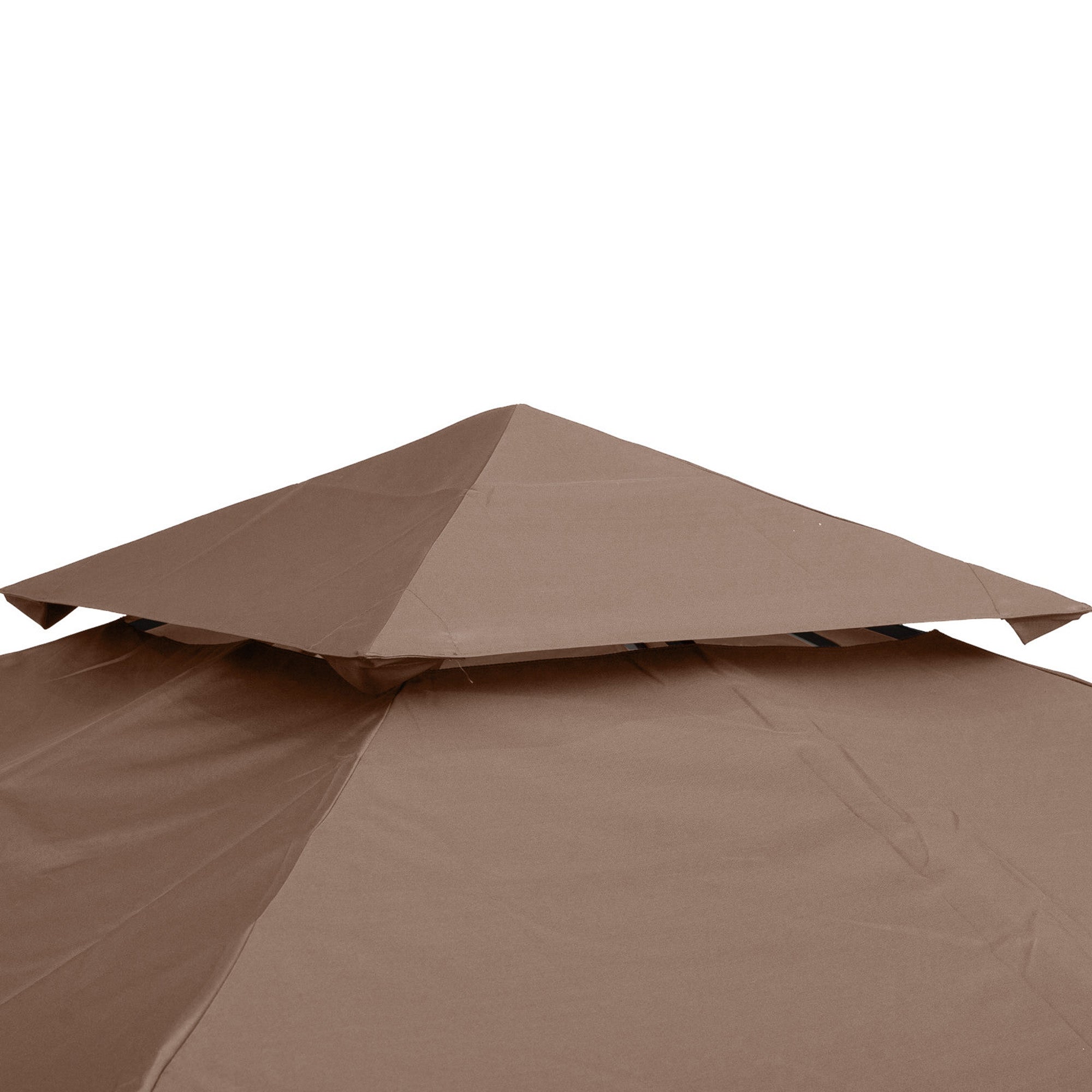 Replacement Roof for Pavilion 3x3m Water-Resistant Pavilion Roof for Metal Pavilion Pavilion Replacement Roof Garden Pavilion Party Tent Garden Tent Polyester Coffee