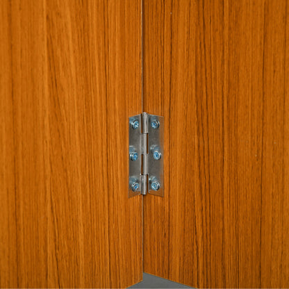 Folding Dining Table with Wheels Folding Kitchen Table Multifunctional Side Table with 2 Foldable Wings 120x80x73 cm White and Teak