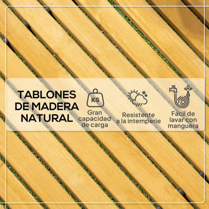 185x60 cm Natural Wood Garden Path Straight Roll-Up Walkway for Outdoors Weather-Resistant Decorative Garden for Beach Wedding Party