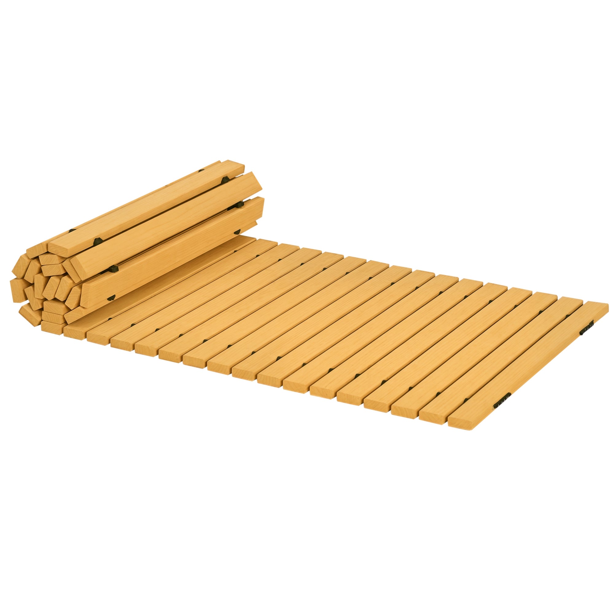 185x60 cm Natural Wood Garden Path Straight Roll-Up Walkway for Outdoors Weather-Resistant Decorative Garden for Beach Wedding Party