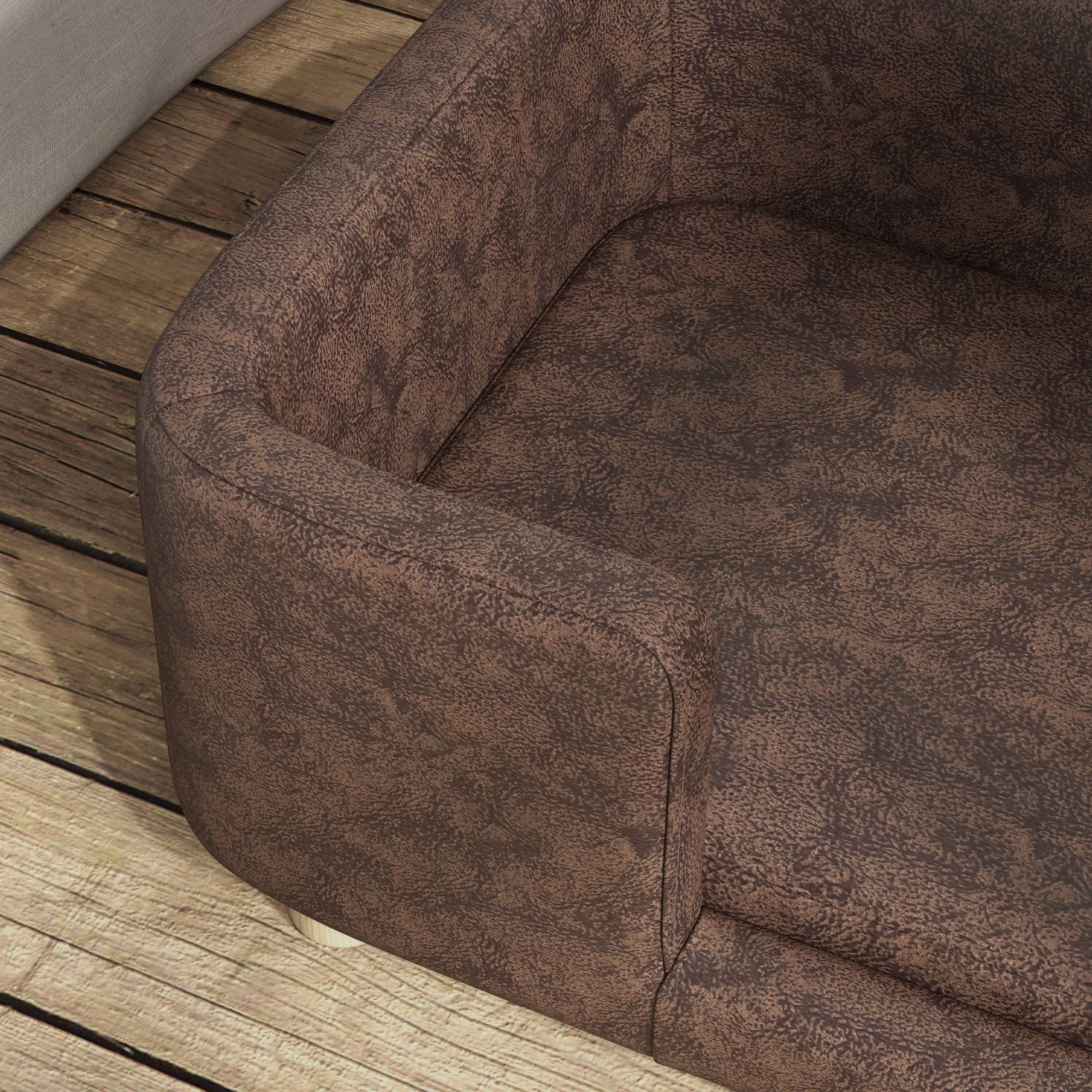 Pet Sofa for Small and Medium Dogs Comfortable Padded Seat 74x48.5x31 cm Brown