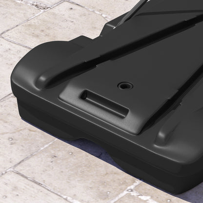 SPORTNOW Outdoor Basketball Hoop Adjustable Height (210-247 cm) with Dartboard Backboard Portable Basketball Hoop with Wheels Fillable Base for Teens and Adults Black