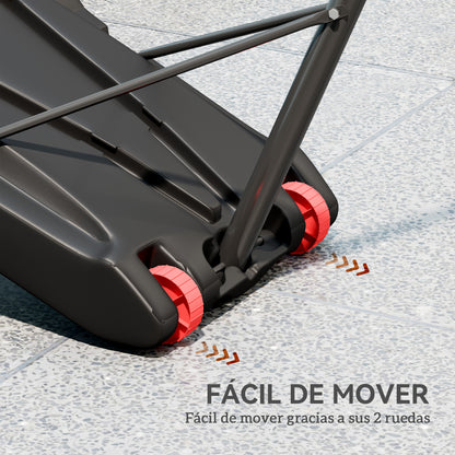 SPORTNOW Outdoor Basketball Hoop Adjustable Height (210-247 cm) with Dartboard Backboard Portable Basketball Hoop with Wheels Fillable Base for Teens and Adults Black