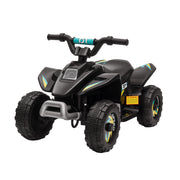Electric Quad for Children 18-36 Months Battery-Powered ATV 6V with Forward and Reverse Max Load 20 kg 72x40x45.5 cm Black